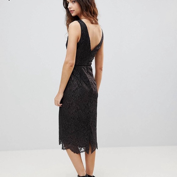 NWT- Oasis Lace Midi Dress - Picture 2 of 4